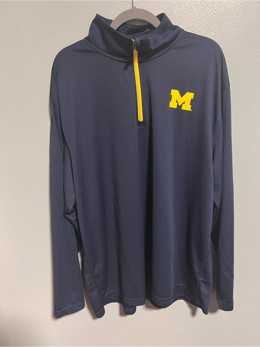 Michigan Wolverines ProEdge by Knights Apparel Quarter-Zip Pullover Men's